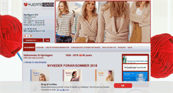 Desktop Screenshot of hjertegarn.com